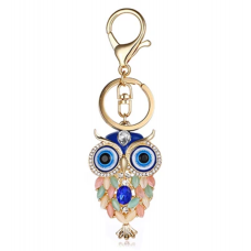 Keychain "Owl" with crystals